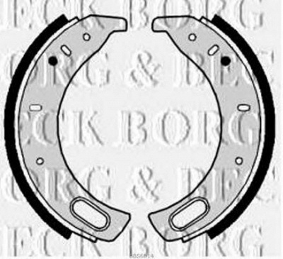 BORG & BECK bbs6014 -  Комплект тормозных колодок
